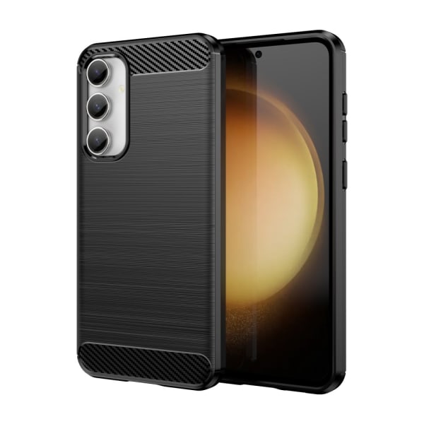 SKALO Samsung S23 FE Armor Carbon Stødsikker TPU-cover - Vælg farve Black