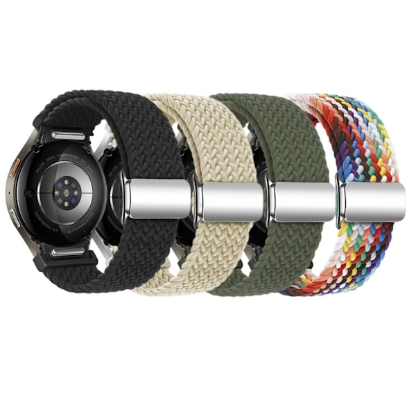 SKALO Flätat Tygarmband Samsung Watch 6 40mm/44mm - Fler färger multifärg