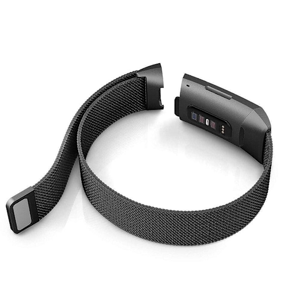 SKALO Milanese Loop til Fitbit Charge 3/4 - Vælg farve Silver