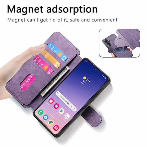SKALO Samsung S25+ CASENEO MW-03 Flip Cover - Lilla Purple