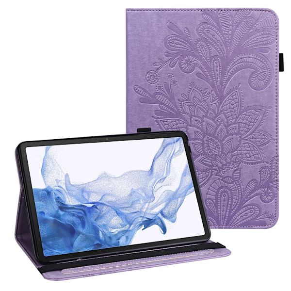 SKALO Samsung Tab S8 Mandala Suojakotelo - Violetti Purple