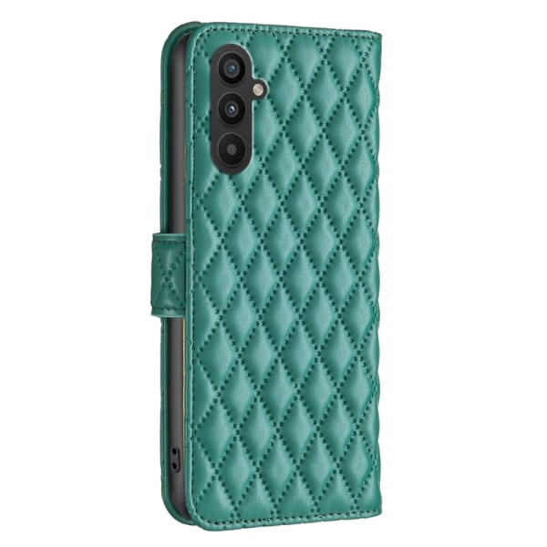 SKALO Samsung A25 5G BINFEN COLOR Quiltat Plånbok - Grön Grön