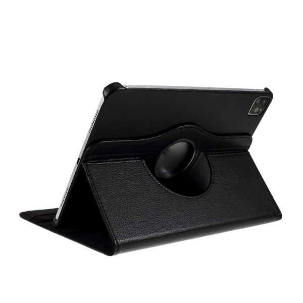 SKALO iPad Pro 11" 360 Litchi Flip Cover - Sort Black