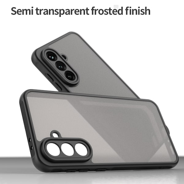 SKALO Samsung A56 5G Color Bumper Frosted Skal - Svart Svart