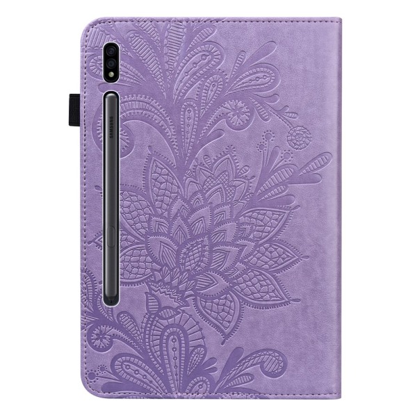 SKALO Samsung Tab S8 Mandala Flip Cover - Lilla Purple