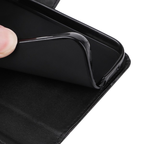 SKALO OnePlus 12R 5G PU-læder Pungetui - Vælg farve Black