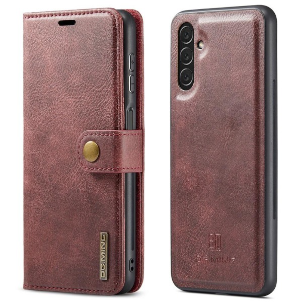 DG MING Samsung A13 5G 2-in-1 magneetti lompakkokotelo - Punaine Red