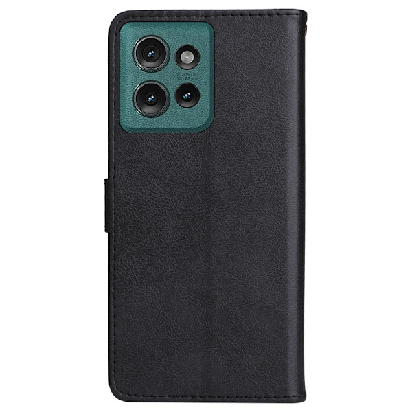 SKALO Motorola Edge 50 5G PU-læder Pungetui - Vælg farve Black