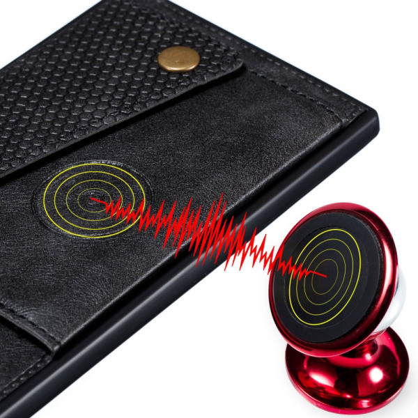 SKALO Xiaomi Redmi 10C PU-læder Cover med Pung - Sort Black