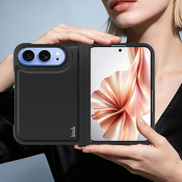 IMAK Ruiyi Series Deksel til iPhone Duo - Musta Black