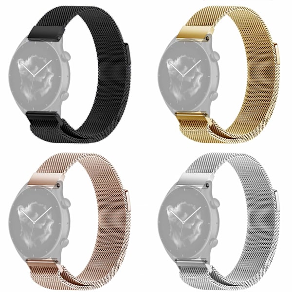 SKALO Milanese Loop till Amazfit GTR 3/GTR 3 Pro - Fler färger Guld