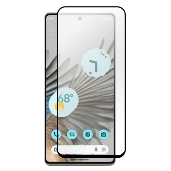 SKALO Google Pixel 8 Pro 5G Heltäckande Skärmskydd Härdat Glas - Svart