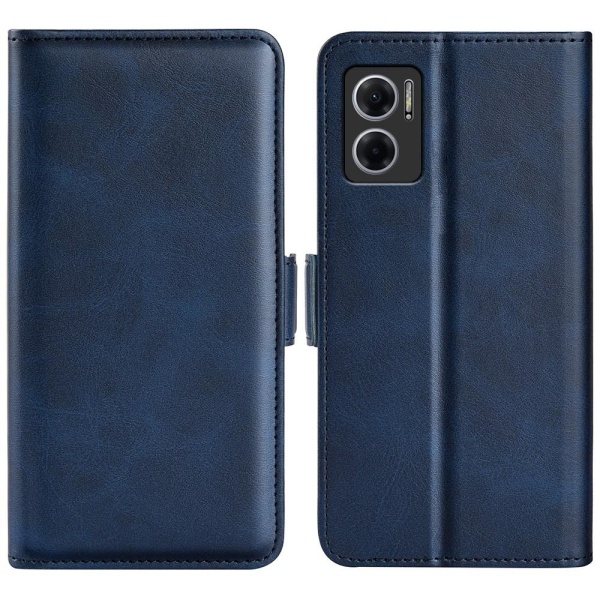 SKALO Xiaomi Redmi 10 5G Premium Wallet Flip Cover - Blå Blue