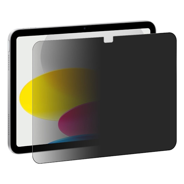 SKALO iPad 10.9 (2022) ENKAY HAT PRINCE Privacy Hærdet Glas - Sort Black