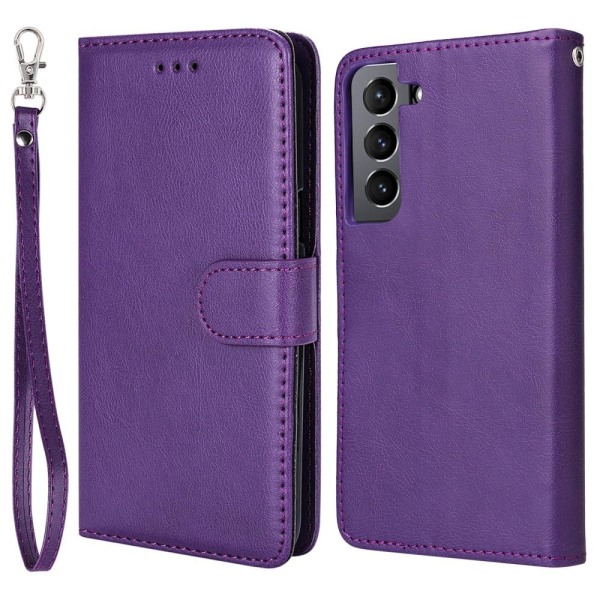 SKALO Samsung S22 Magnetisk cover/pung "2 i 1" - Lilla Purple