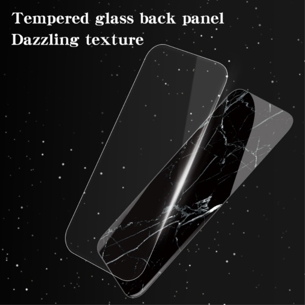 SKALO Samsung A05s 4G Marmor hærdet glas TPU Cover - #4 Multicolor