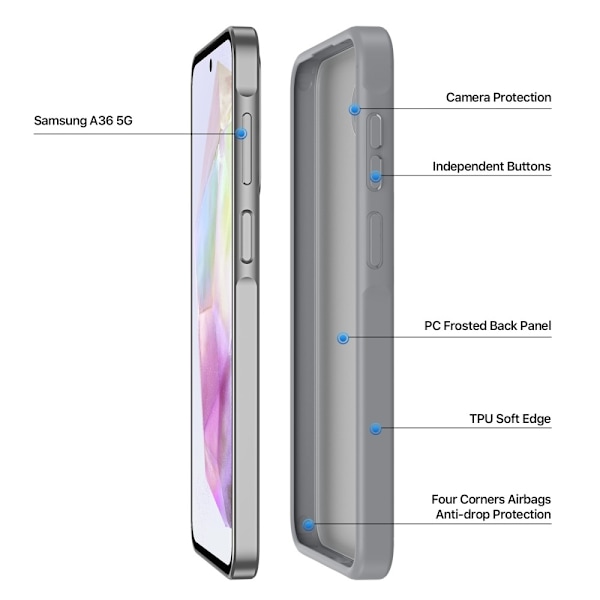 DUX DUCIS Samsung A56 5G Yind Series Cover - Grå Grey