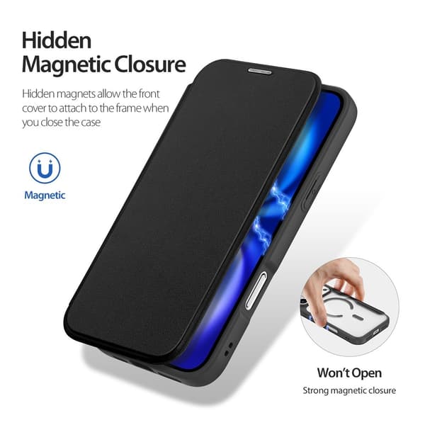 DUX DUCIS iPhone 17 Pro Max Skin X Pro Flip Cover - Sort Black