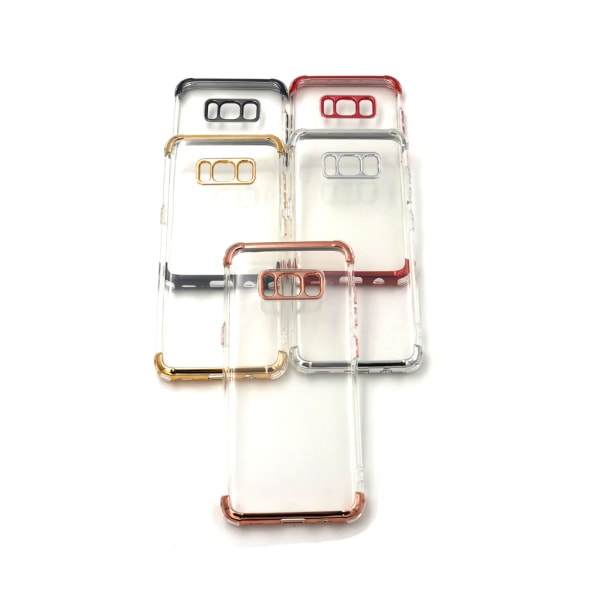 Extra tåligt design TPU | färgade kanter Samsung S8+ - fler färg Guld