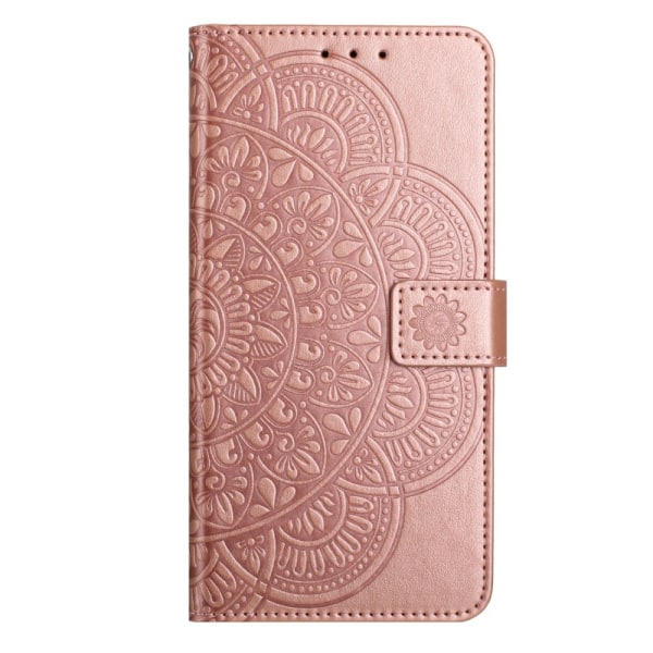 SKALO Samsung A15 5G Mandala Flip Cover - Rosa guld Pink gold