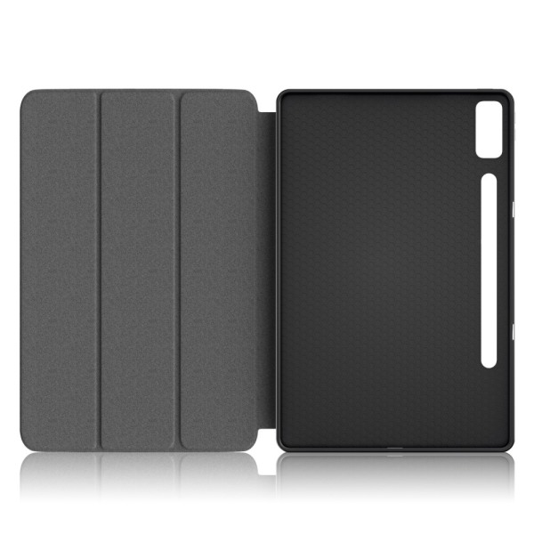 SKALO Lenovo Tab P12 Trifold Flip Cover - Sort Black