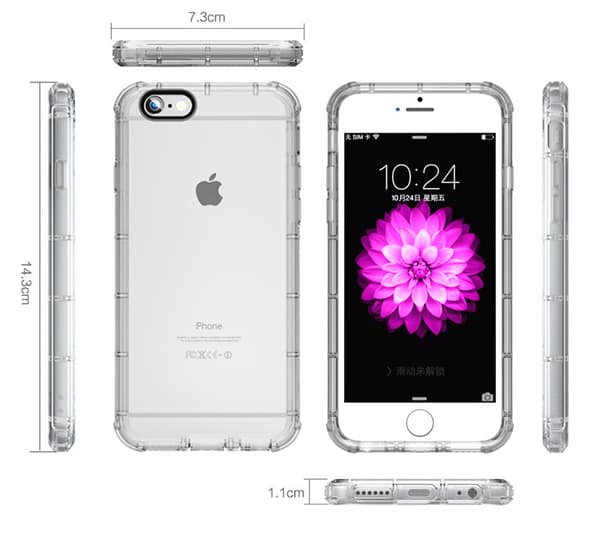 Extra tåligt silikonskal iPhone 7/8 Gold