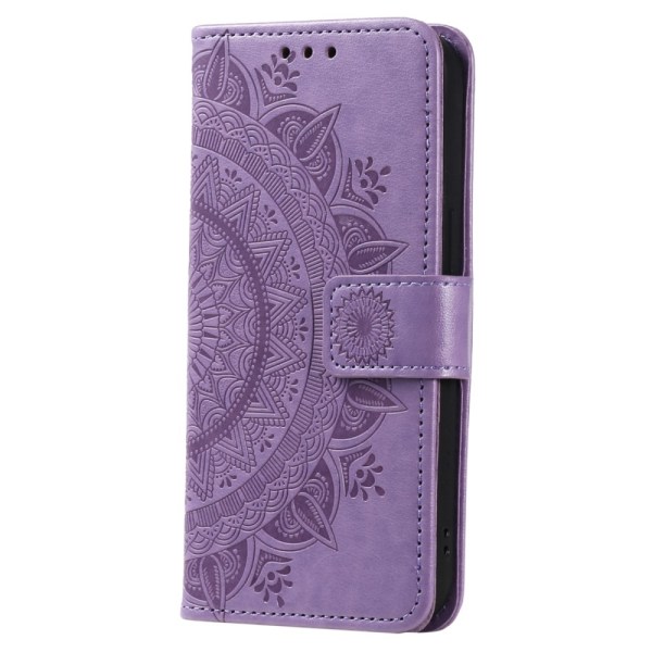 SKALO Sony Xperia 5 IV 5G Mandala lompakkokotelo - Violetti Purple