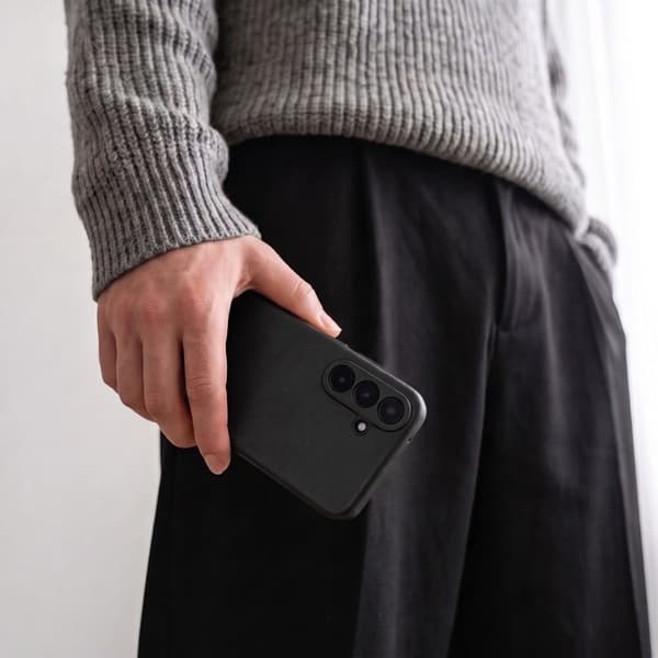 Tech-Protect Smart Wallet Window med kortfack för Samsung Galaxy S26 FE - Mattsvart Svart