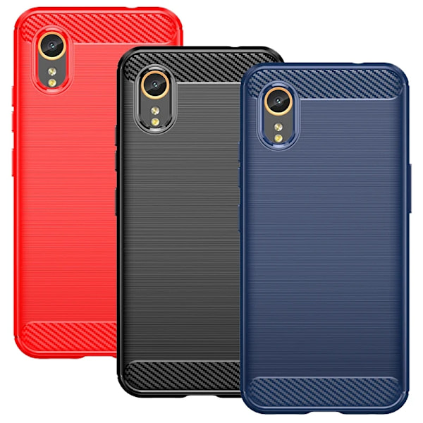 SKALO Samsung Xcover 7 Armor Carbon Stöttåligt TPU-skal - Fler färger Röd