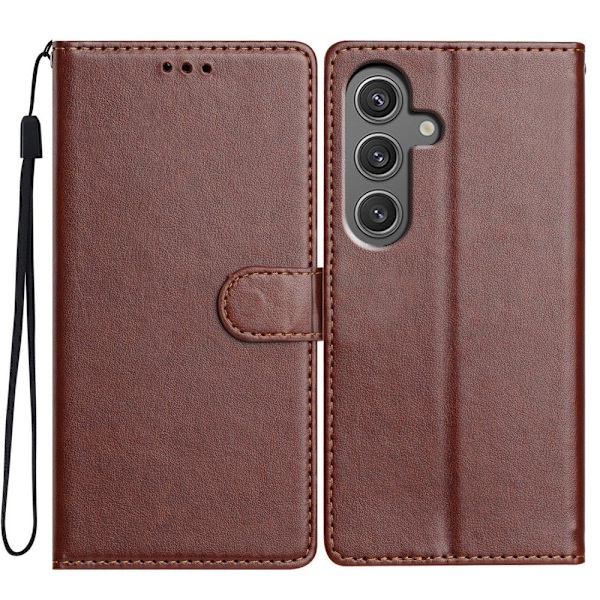 SKALO Samsung A26 5G PU-läder Plånboksfodral - Fler färger Brun