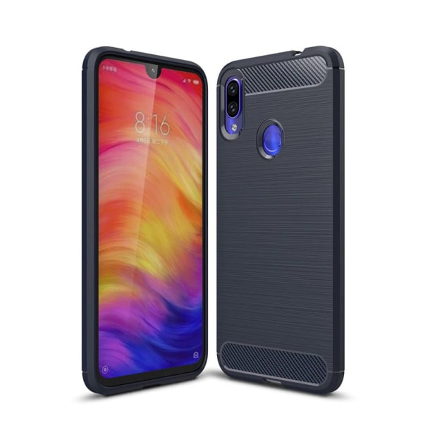 Iskunkestävä Armor Carbon TPU-kotelo Xiaomi Redmi Note 7 - enemmän väriä Black