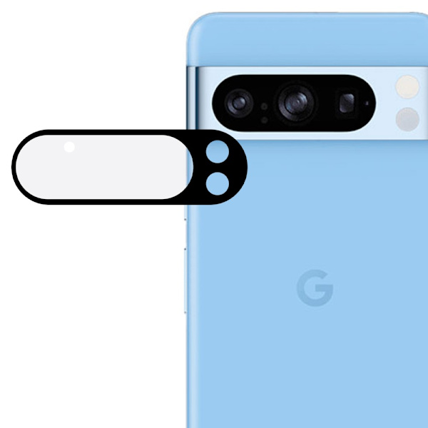 SKALO Google Pixel 9 Pro XL 3D Linsskydd/Kameraskydd Härdat Glas - Svart Svart