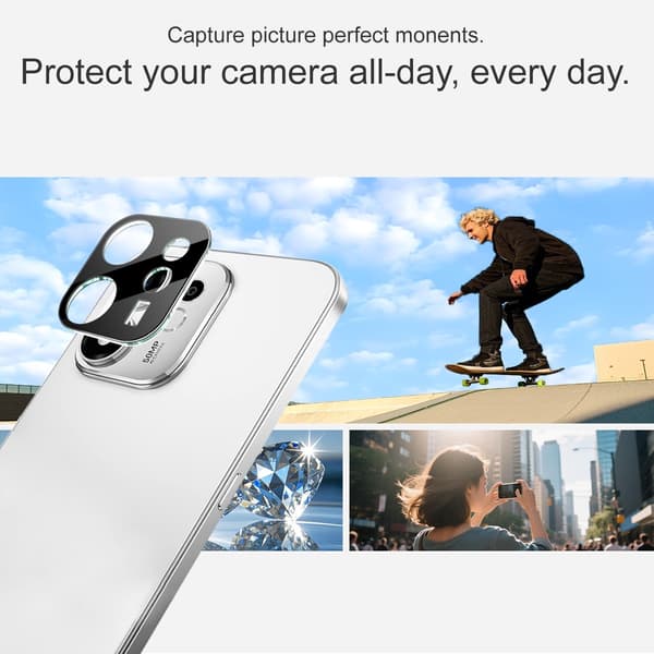 IMAK Kamerabeskyttelse af hærdet glas til Honor 600 Smart - Sort Black