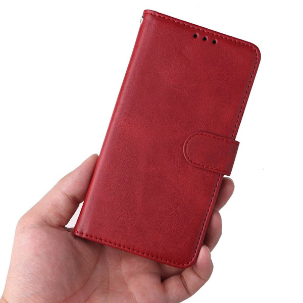 SKALO Xiaomi Redmi Note 12 Pro 5G Plånboksfodral i PU-Läder - Röd Röd