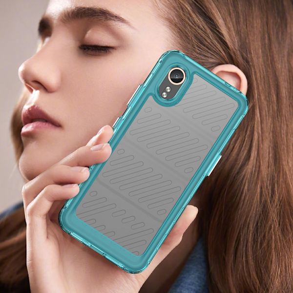 SKALO Samsung Xcover 7 Armor Hybrid Bumper Suojakuori - Turkoosi Turquoise