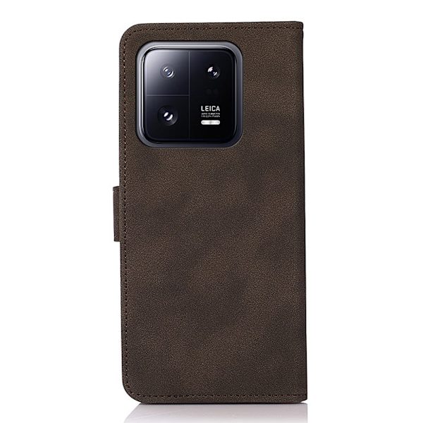 SKALO Xiaomi 13 5G KHAZNEH Pungetui i PU-læder - Brun Brown