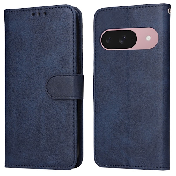 SKALO Google Pixel 9a PU-læder Flip Cover - Vælg farve Blue