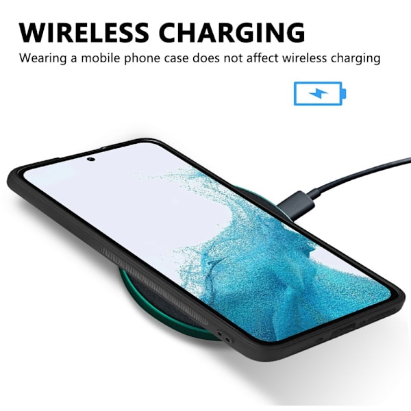 SKALO Samsung A54 5G Ormskinn PU-Läder Hybrid Skal - Grön Grön