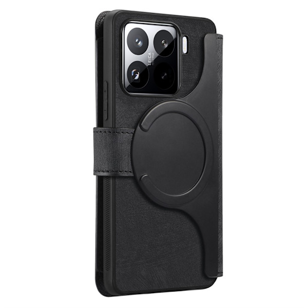 SKALO Xiaomi 15 CASENEO MW-02 Lompakkokotelo - Musta Black