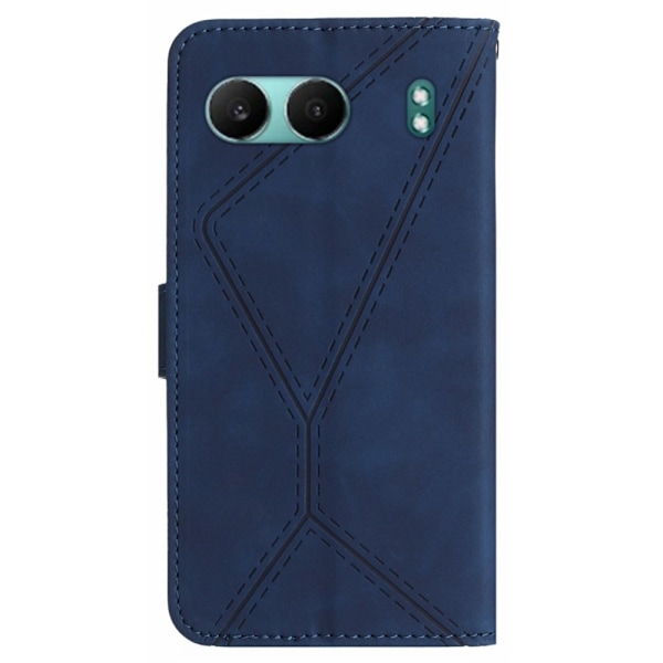 SKALO OnePlus Nord 4 Embossed Plånboksfodral i PU-Läder - Blå Blå