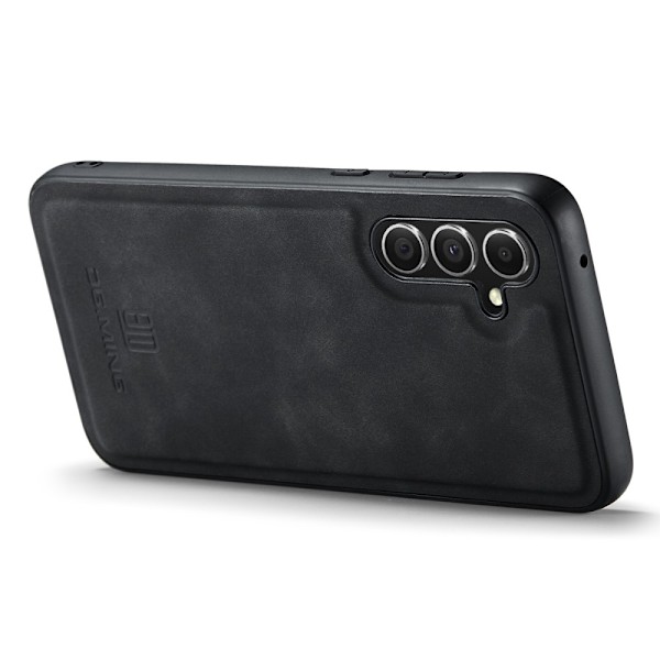 DG MING Samsung A56 5G Premium PU-nahka Hybrid Suojakuori - Musta Black
