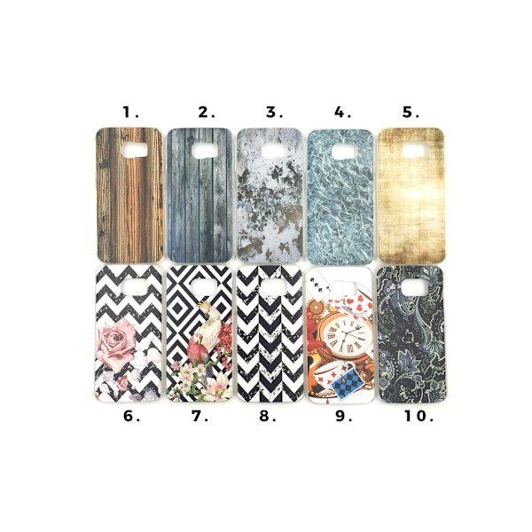 Skal med motiv Samsung S6 Edge MultiColor Motiv 9