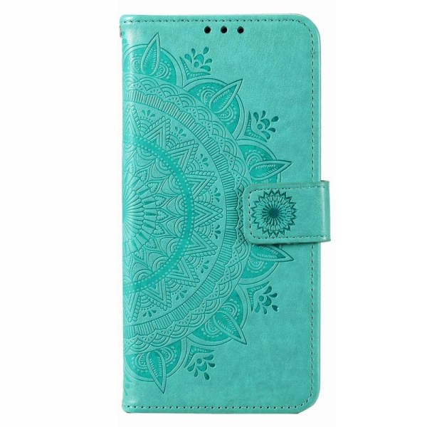 SKALO Xiaomi Redmi 10 5G Mandala Flip Cover - Turkis Turquoise