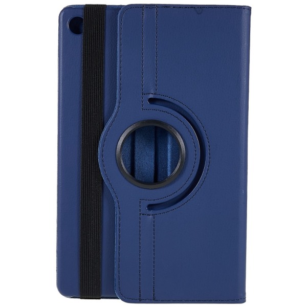 SKALO Lenovo Tab M10 Plus 10.6" (Gen 3) 360 Litchi Flip Cover - Dark blue