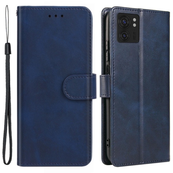 SKALO Motorola Edge 40 5G Premium Wallet Lompakkokotelo - Tumman Dark blue