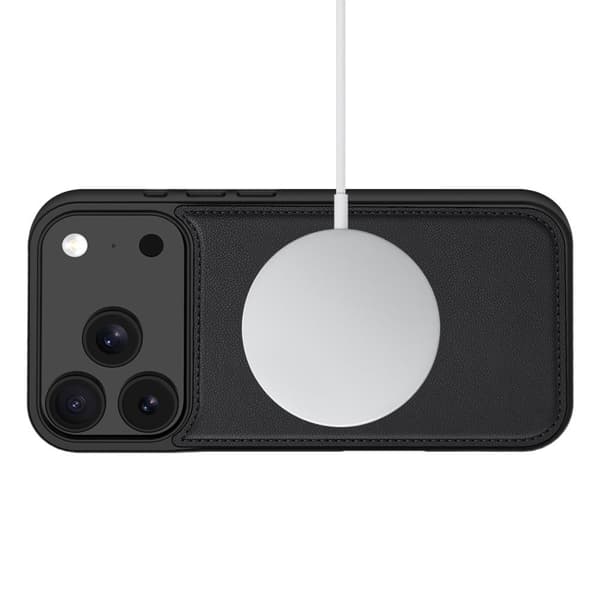 Tech-Protect 2i1 Wallet MagSafe Pungetui/Cover til iPhone 18 Pro - Matsort Black