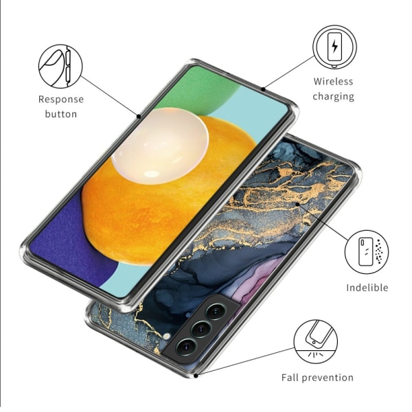 SKALO Samsung S23 Plus Marmor TPU-skal - Motiv 4 multifärg