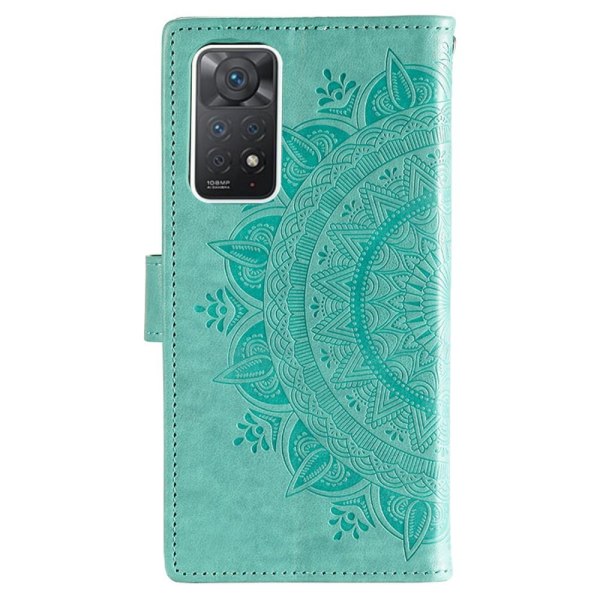 SKALO Xiaomi Redmi Note 11 Pro Mandala Flip Cover - Turkis Turquoise