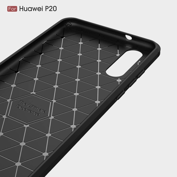 SKALO Huawei P20 Armor Carbon Stöttåligt TPU-skal - Fler färger grå