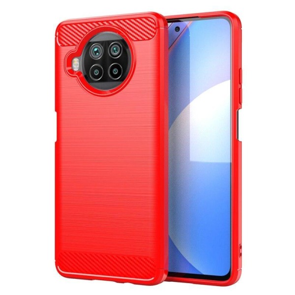 Iskunkestävä Armor Carbon TPU-kotelo Xiaomi Mi 10T Lite - enemmän väriä Red